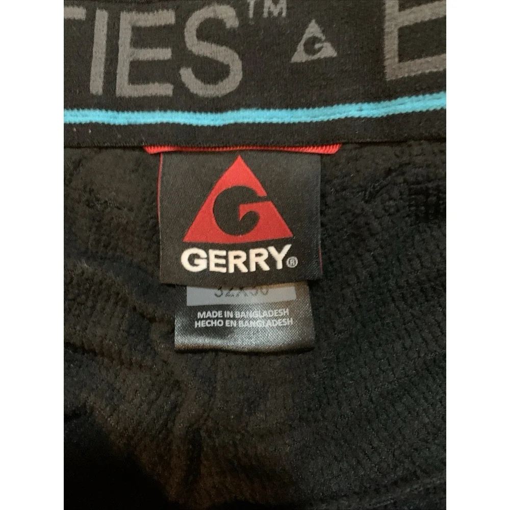 Gerry Fleece Lined Pants Mens 32x30(actual27) Black Nylon Stretch Hiking Outdoor - Picture 6 of 8